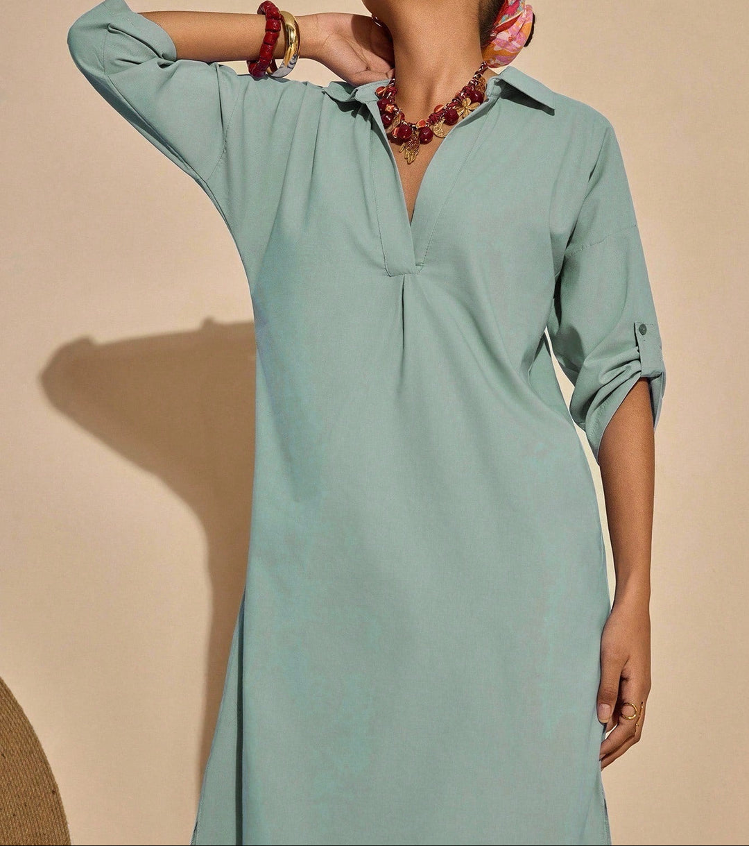 Rochie midi SHEIN, verde