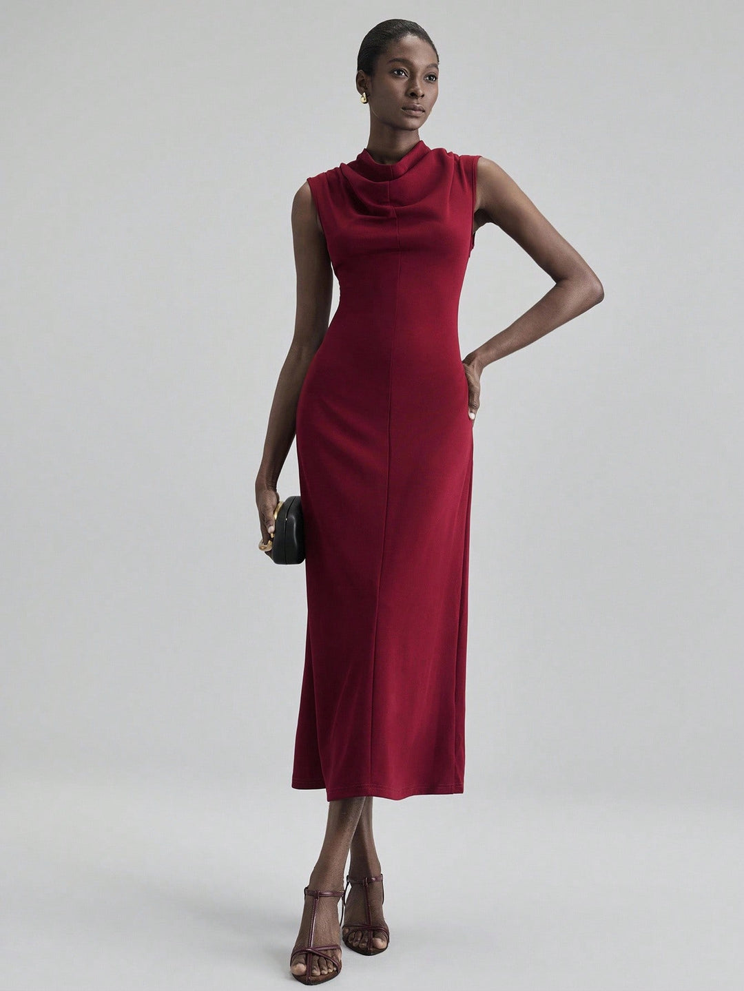 Rochie maxi SHEIN, vișiniu