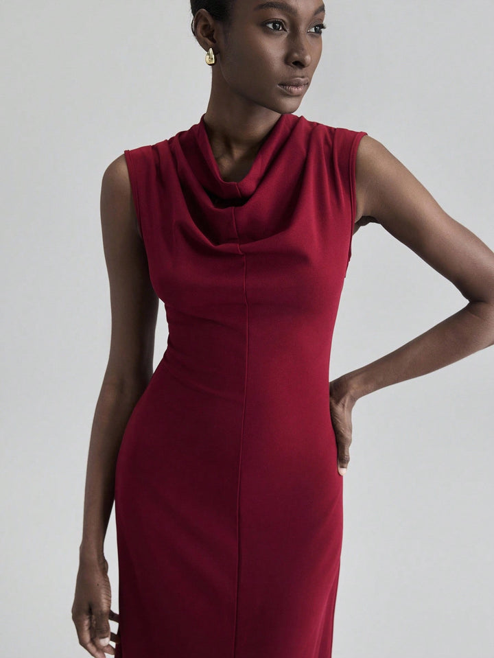 Rochie maxi SHEIN, vișiniu