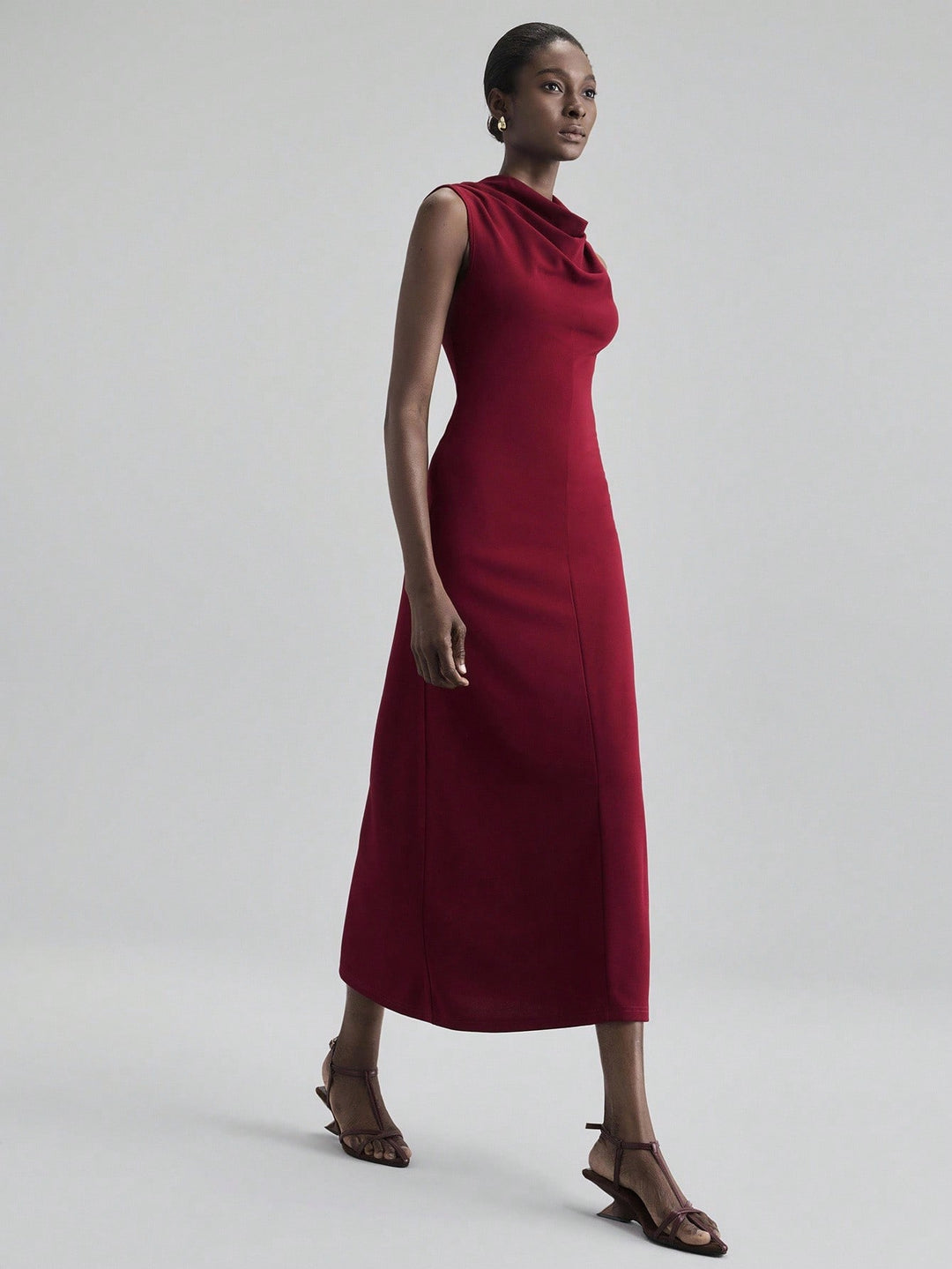 Rochie maxi SHEIN, vișiniu