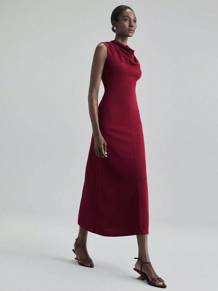 Rochie maxi SHEIN, vișiniu