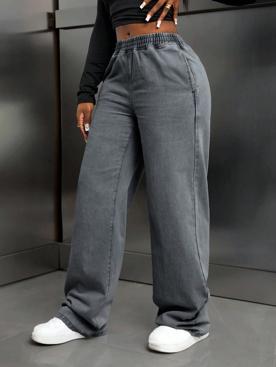 Jeans SHEIN, gri