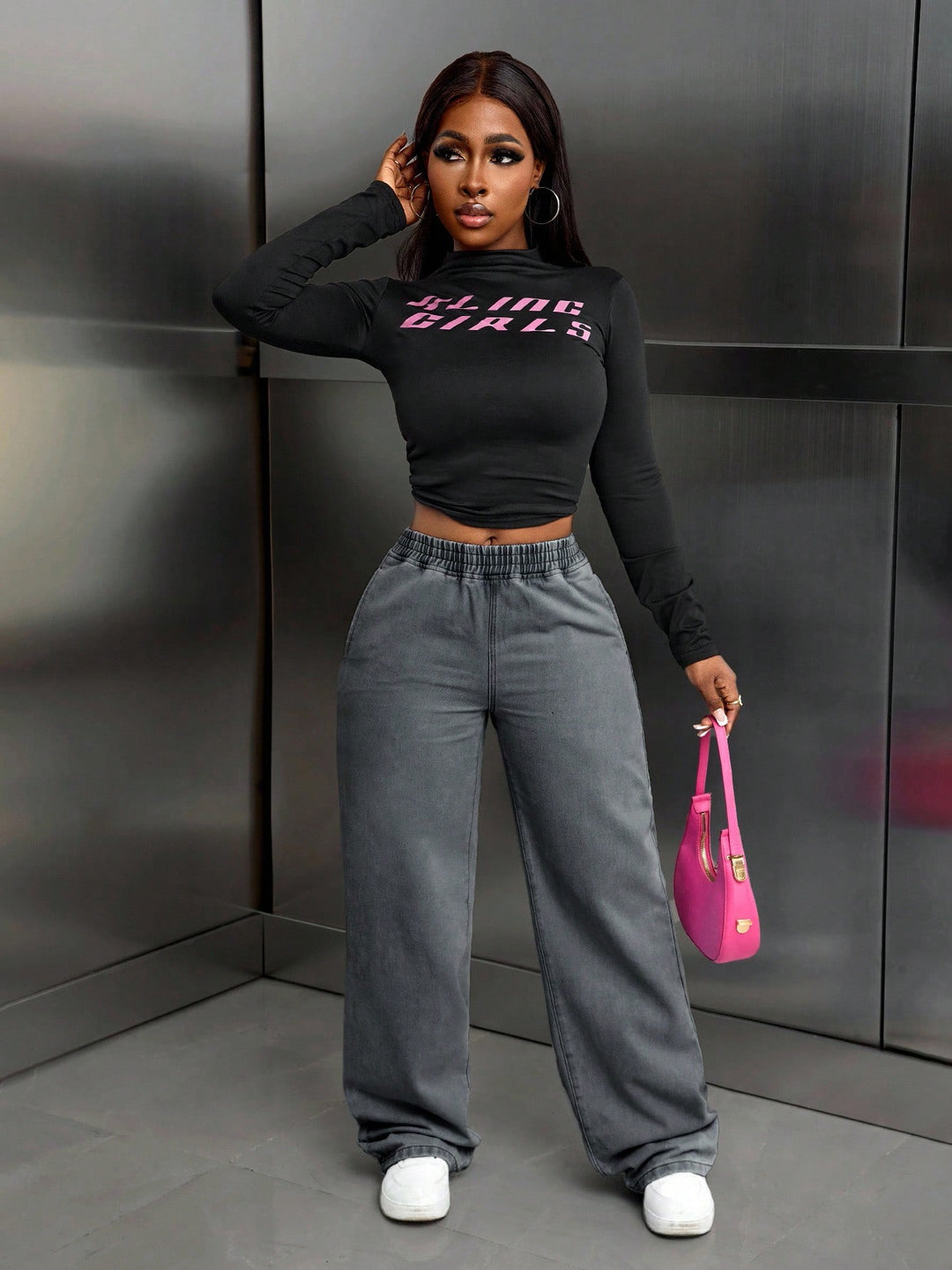 Jeans SHEIN, gri
