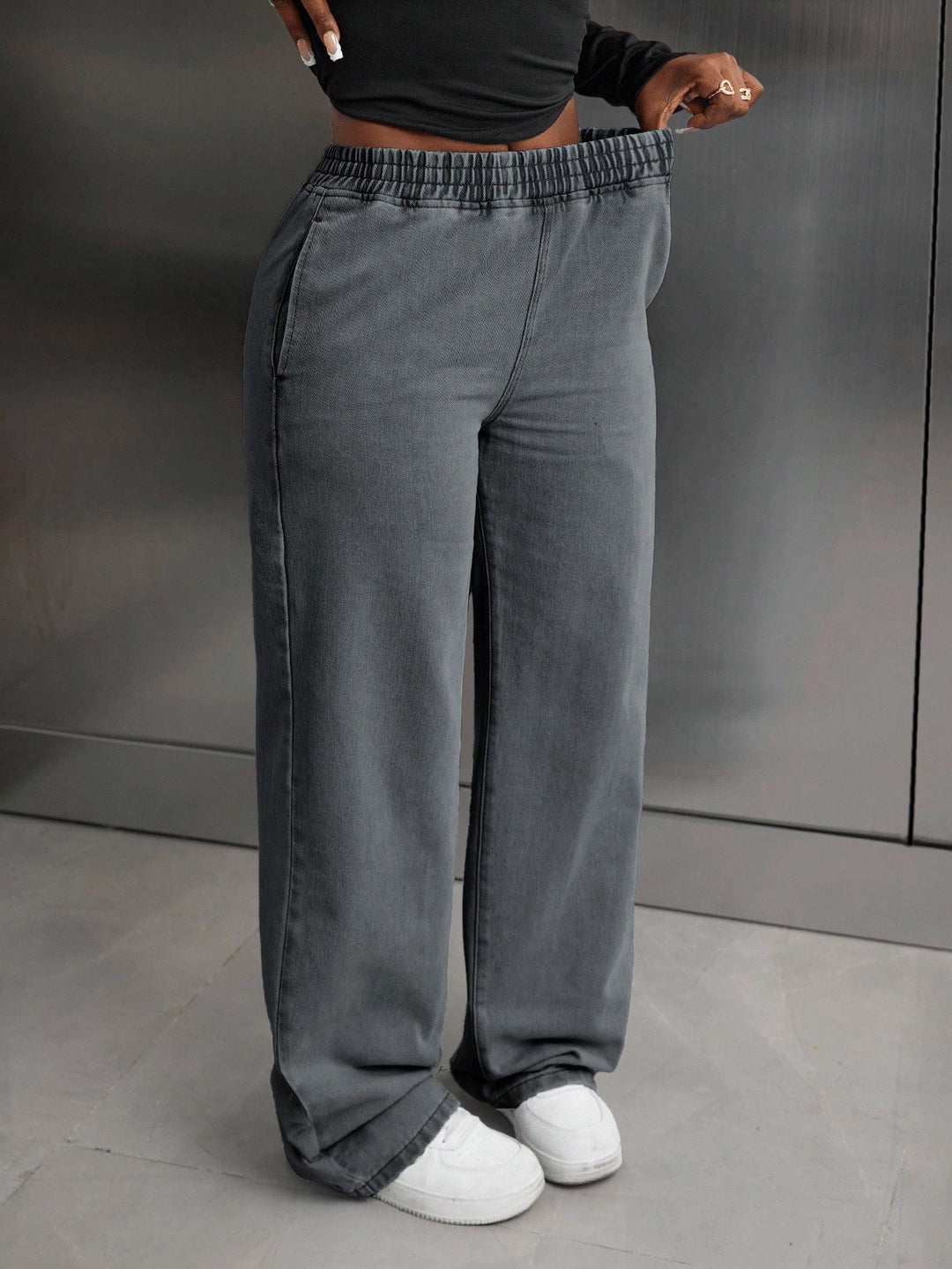 Jeans SHEIN, gri