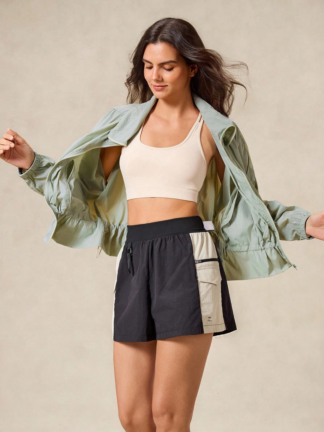 Jachetă sport SHEIN, verde