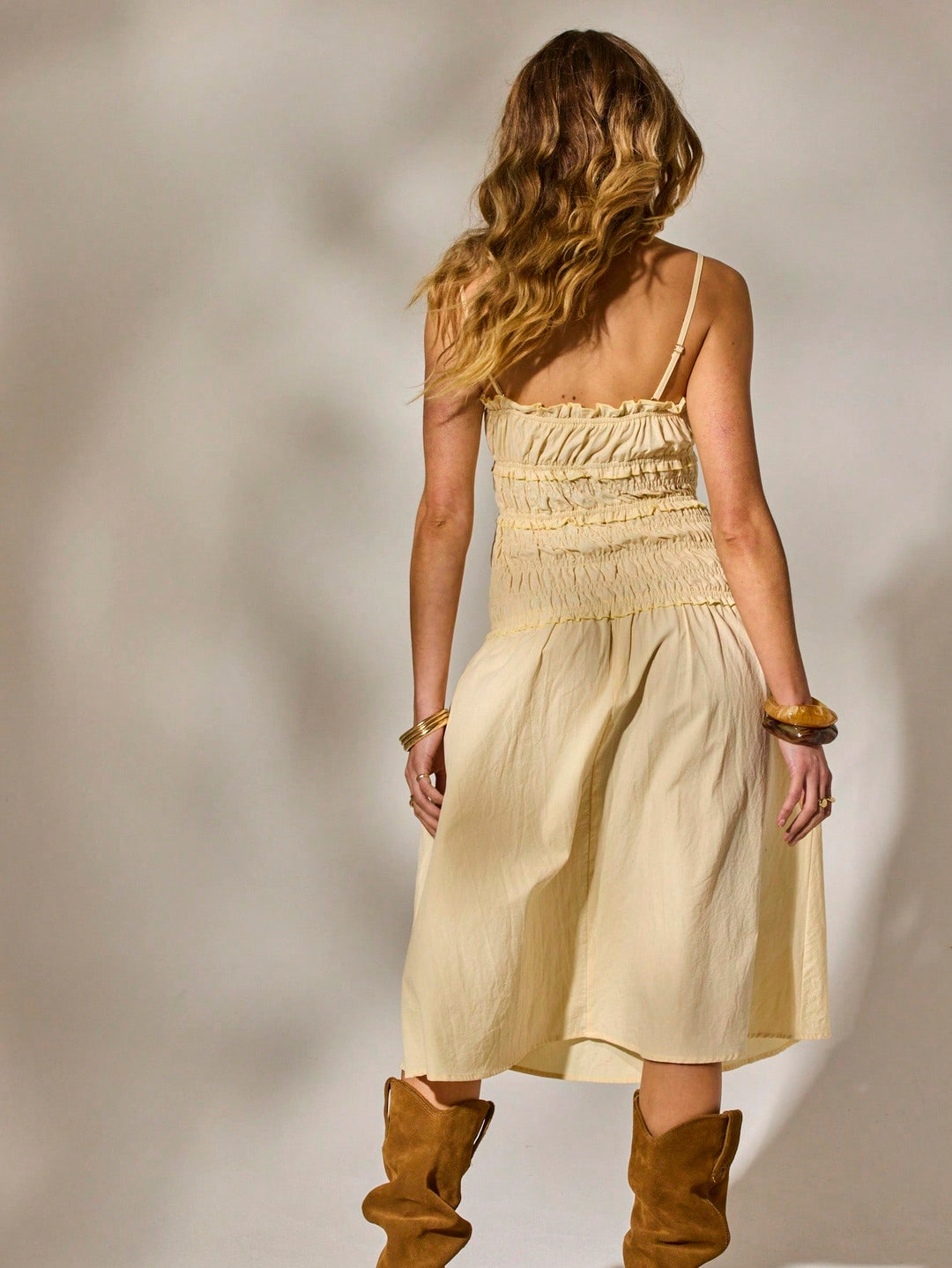 Rochie midi SHEIN, galben