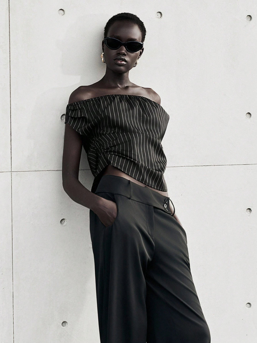 Top SHEIN, negru