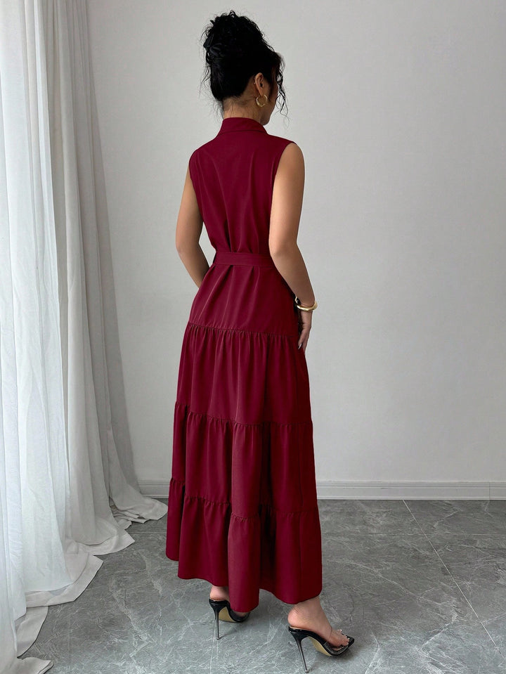 Rochie maxi SHEIN, vișiniu