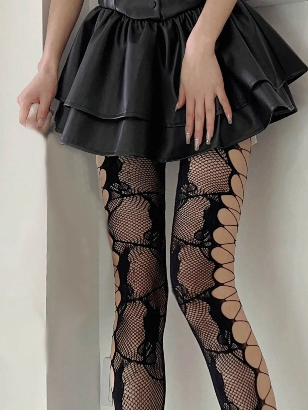Dres plasă SHEIN, negru