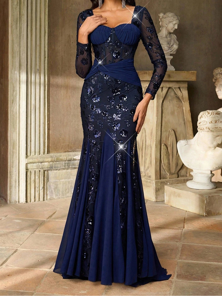 Rochie de ocazie SHEIN, albastru