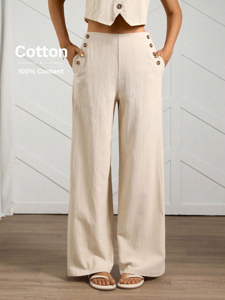 Pantaloni Shein, crem