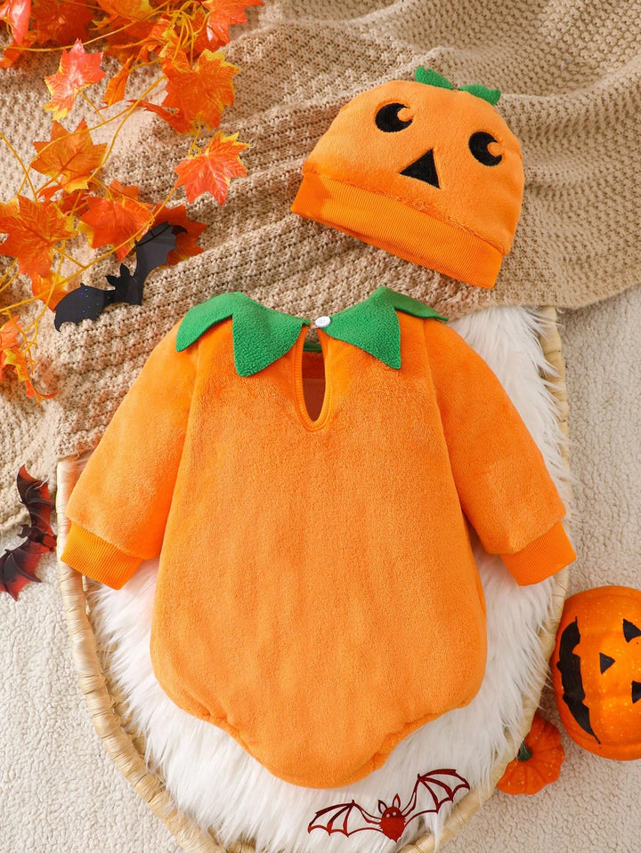 Set body și căciulă SHEIN, portocaliu