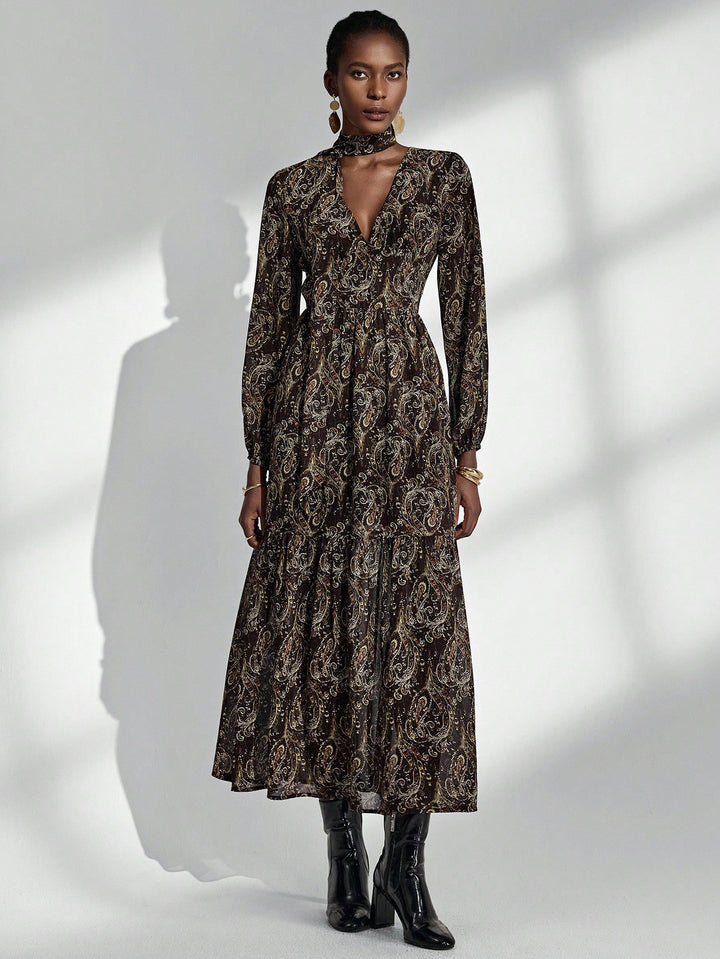 Rochie maxi SHEIN, mix culori