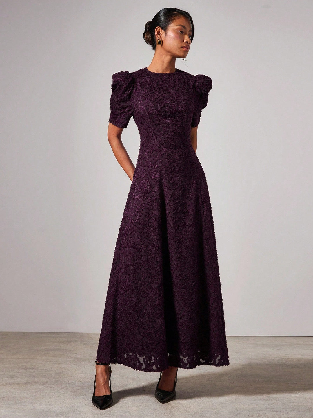 Rochie maxi SHEIN, vișiniu