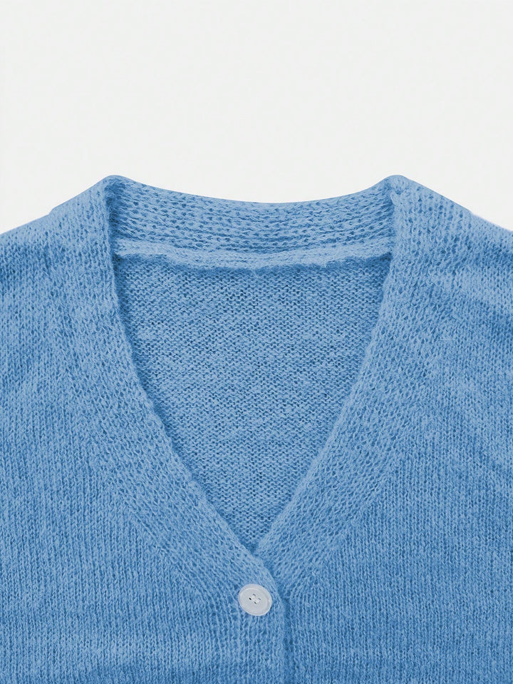 Cardigan SHEIN, albastru