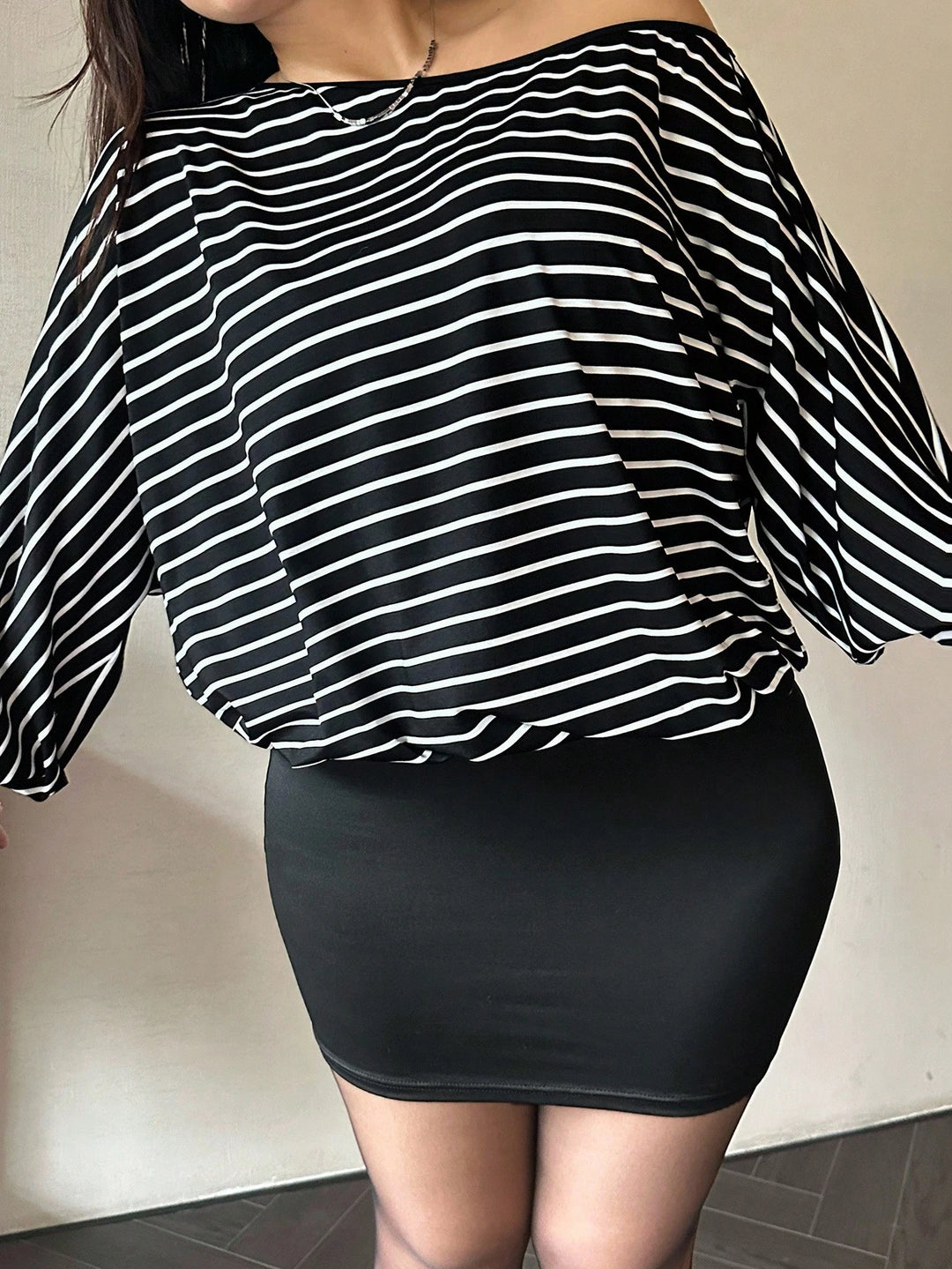 Rochie Mini Shein Curve, Negru