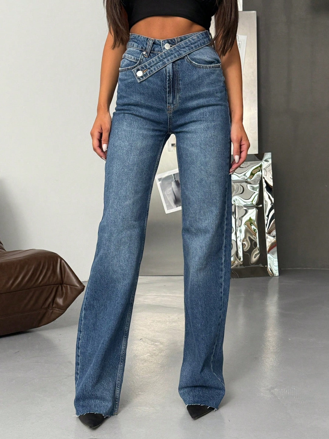 Jeans SHEIN, albastru