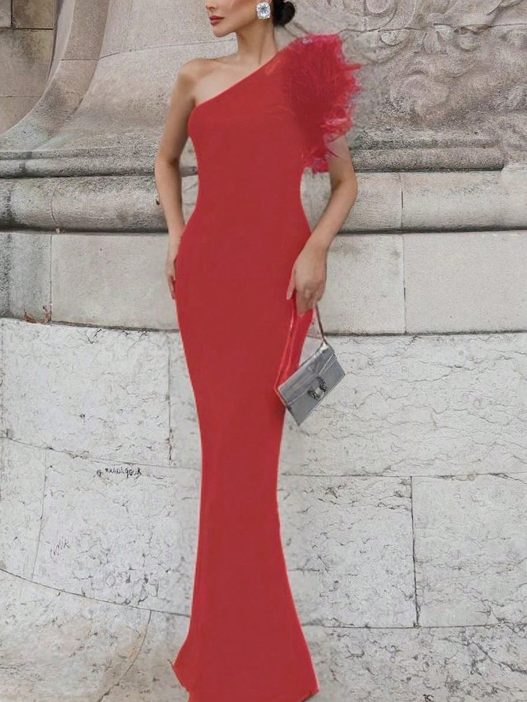 Rochie maxi SHEIN, roșu