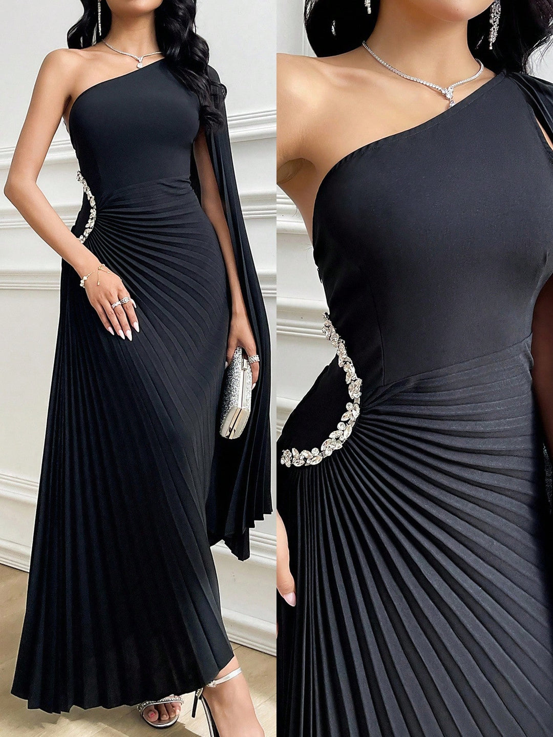 Rochie maxi SHEIN, negru