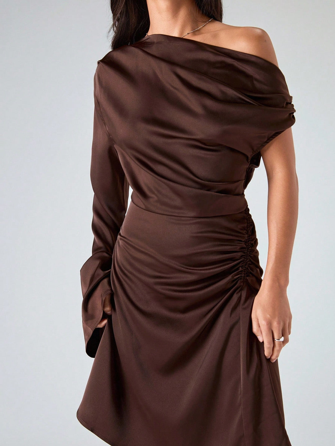 Rochie mini SHEIN, maro