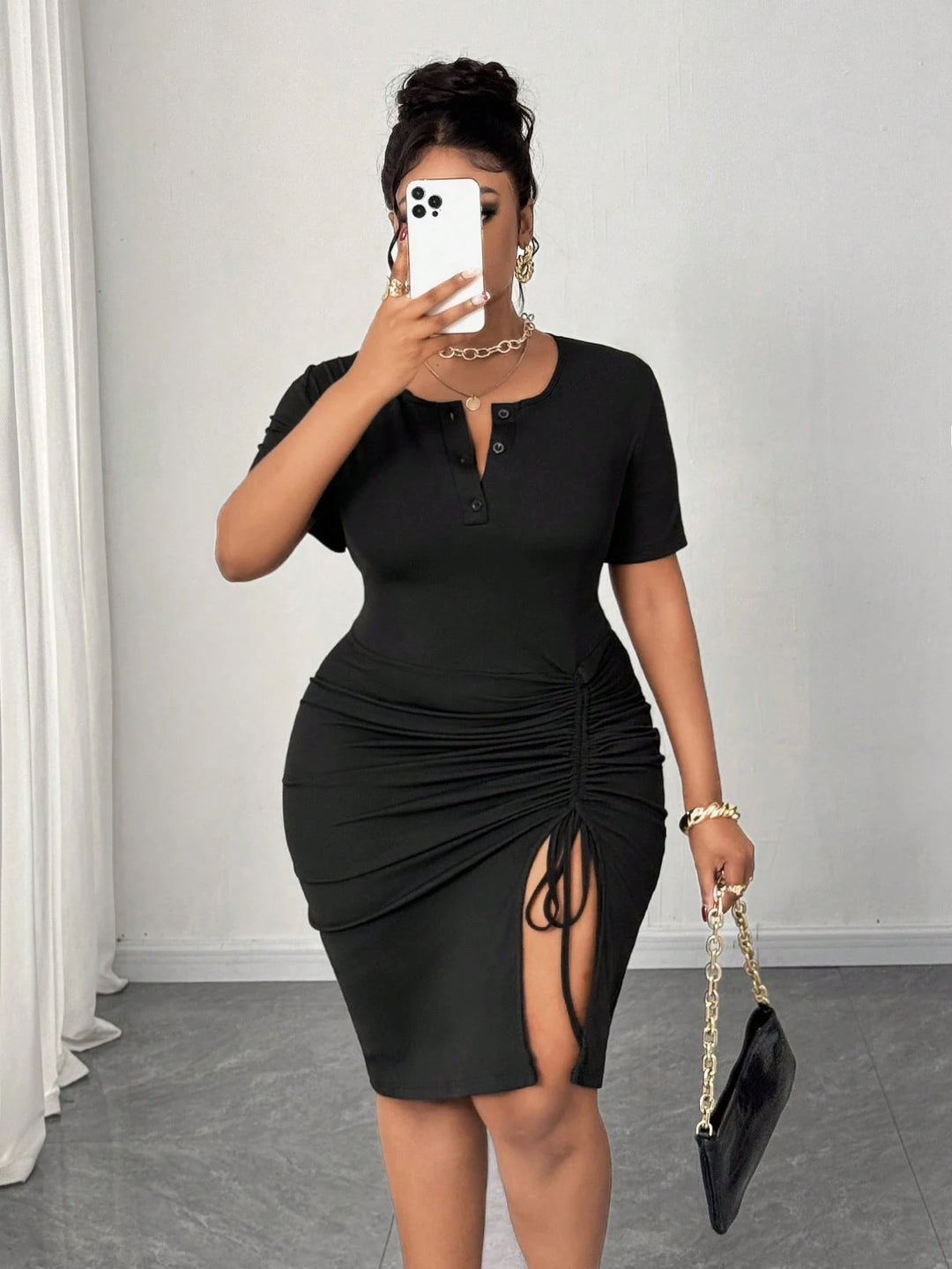 Rochie mini SHEIN, negru