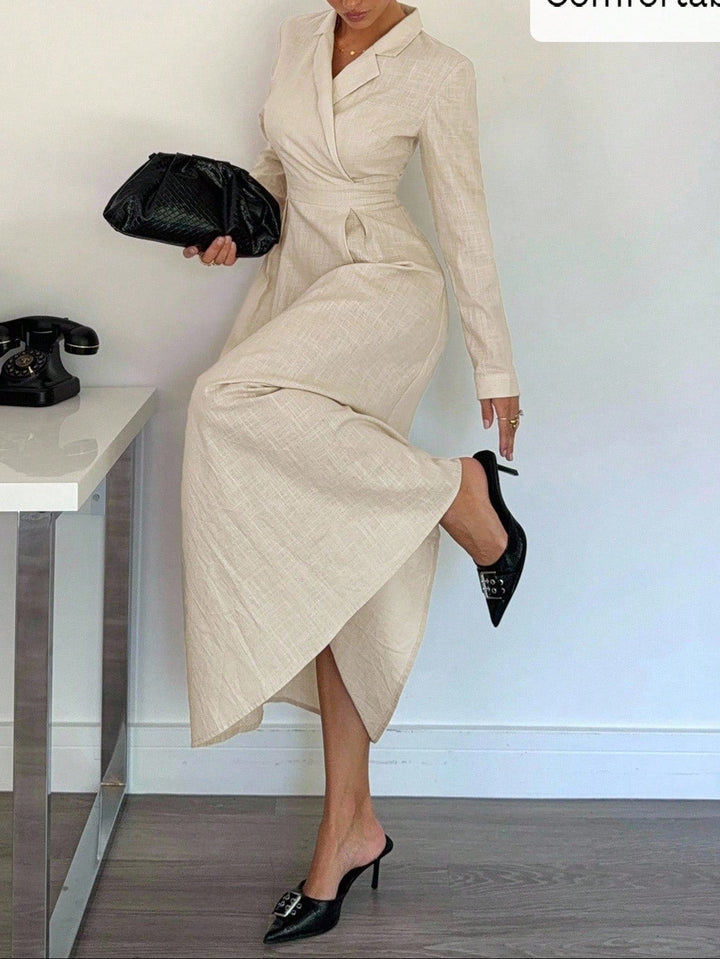 Rochie maxi SHEIN, bej