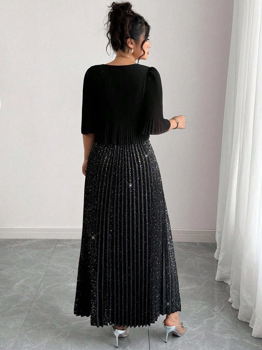 Rochie maxi SHEIN, negru