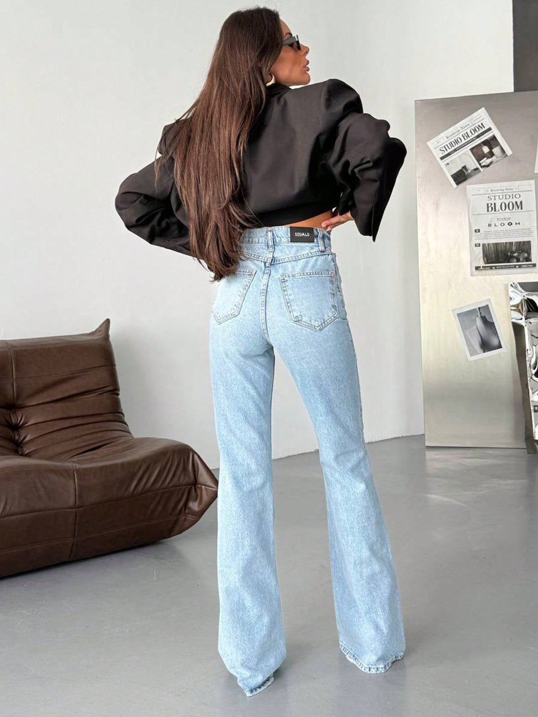 Jeans SHEIN, albastru