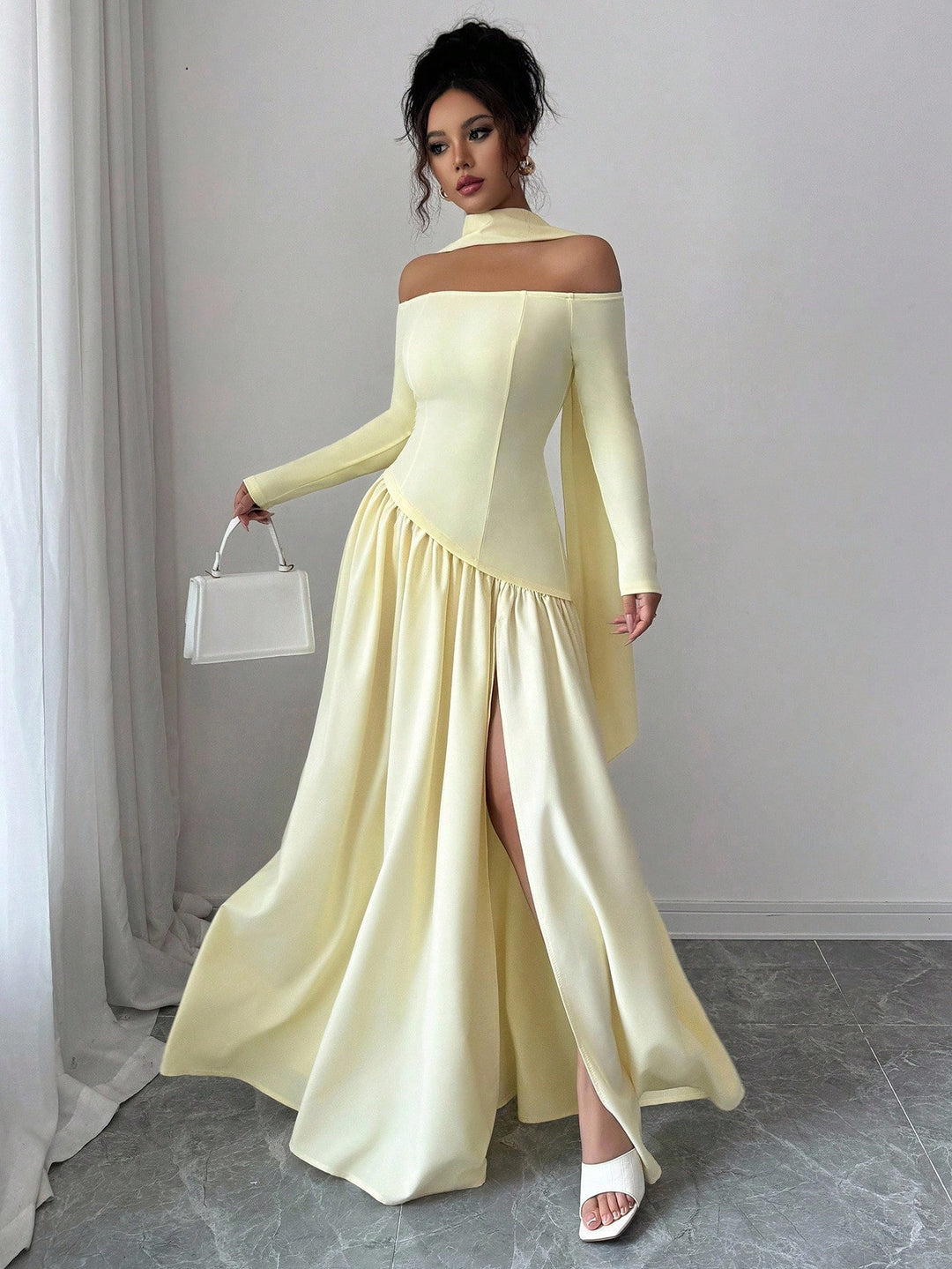 Rochie maxi SHEIN, galben