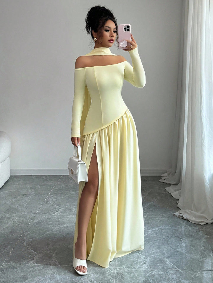 Rochie maxi SHEIN, galben
