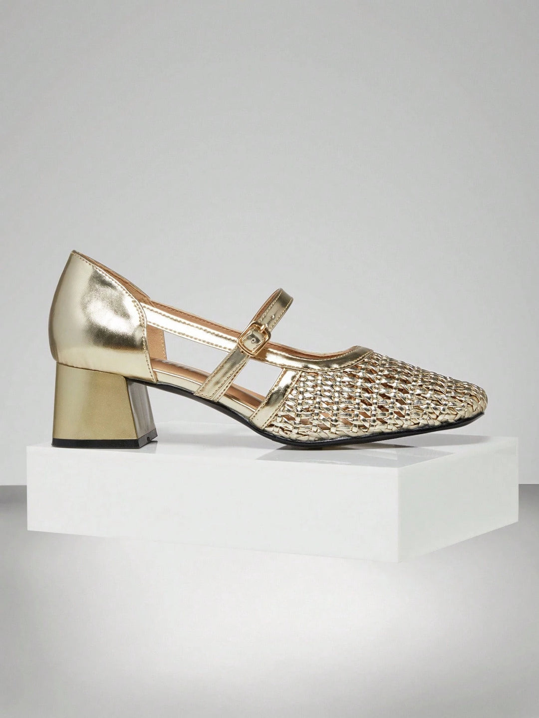 Pantofi cu toc SHEIN, auriu