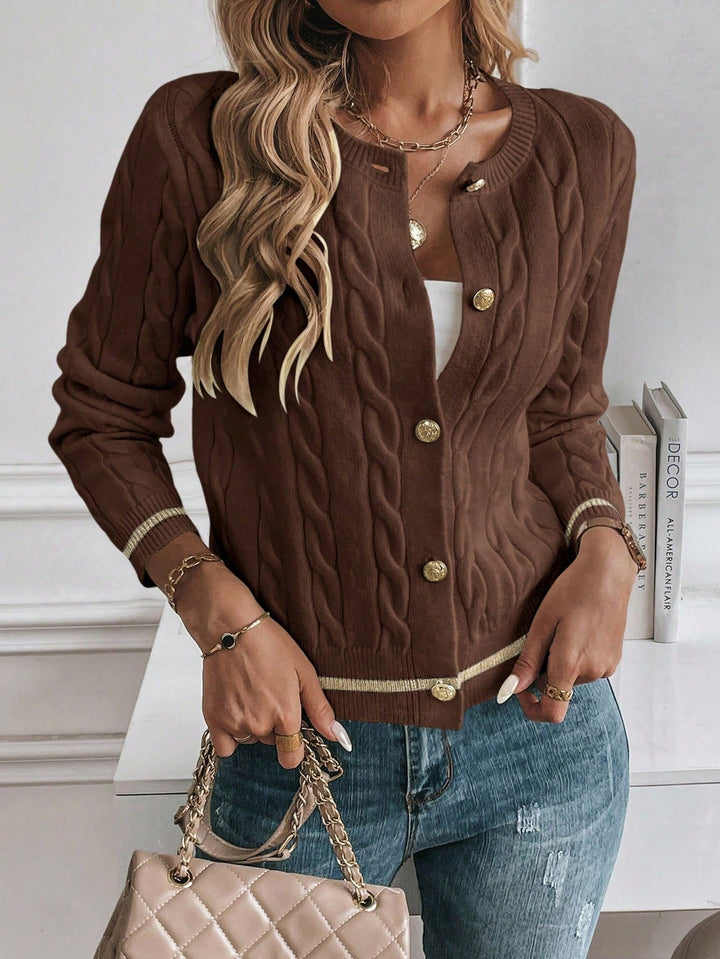 Cardigan SHEIN, maro