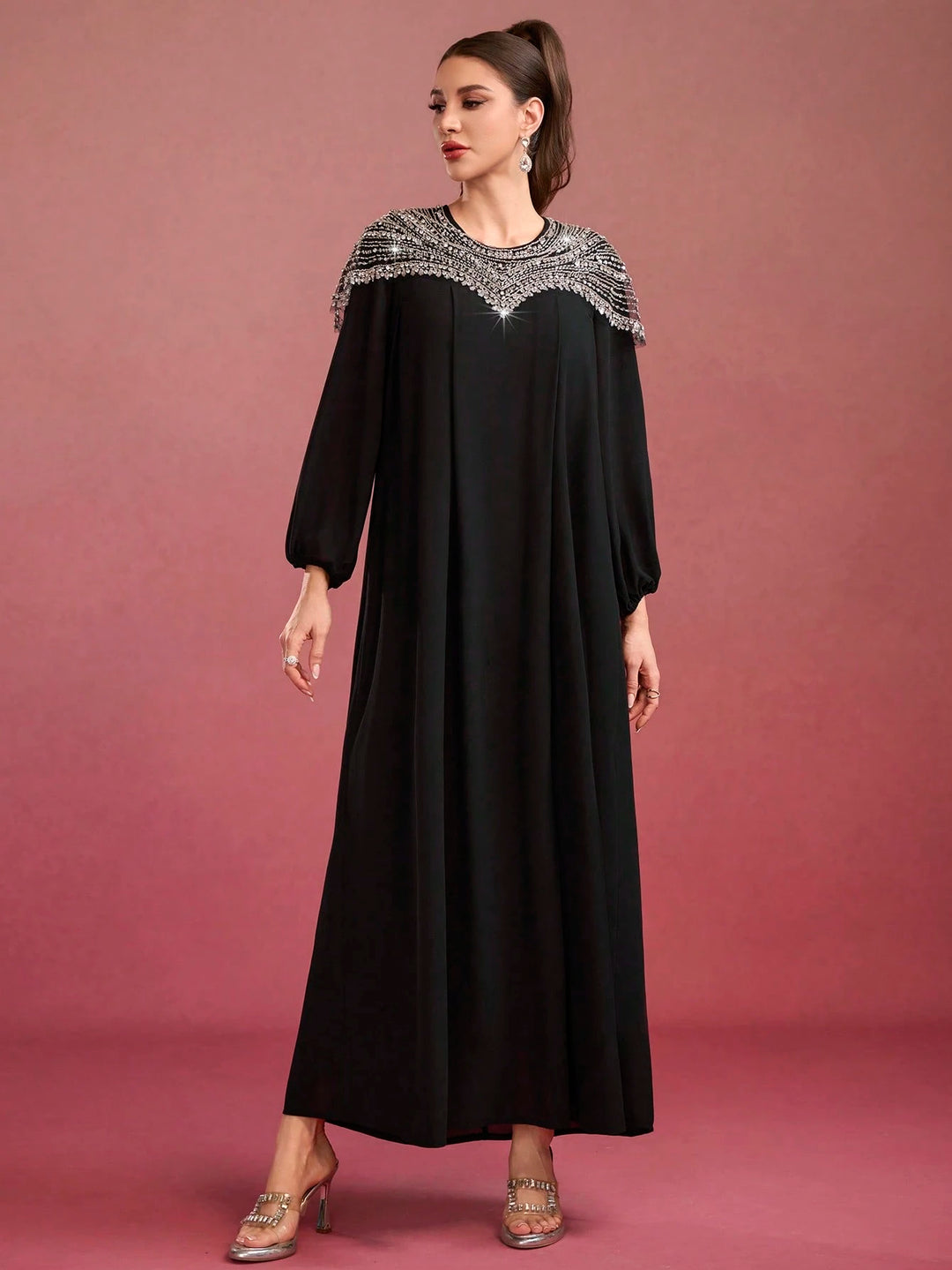 Rochie maxi SHEIN, negru