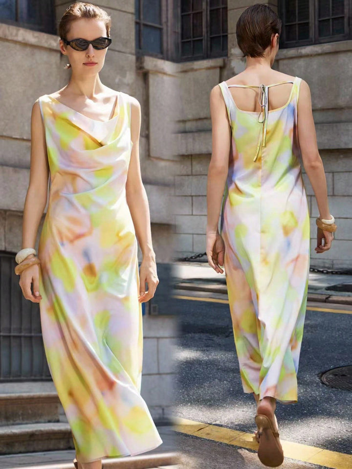 Rochie maxi SHEIN, mix culori