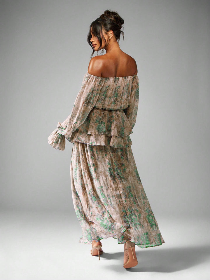 Rochie maxi SHEIN, verde