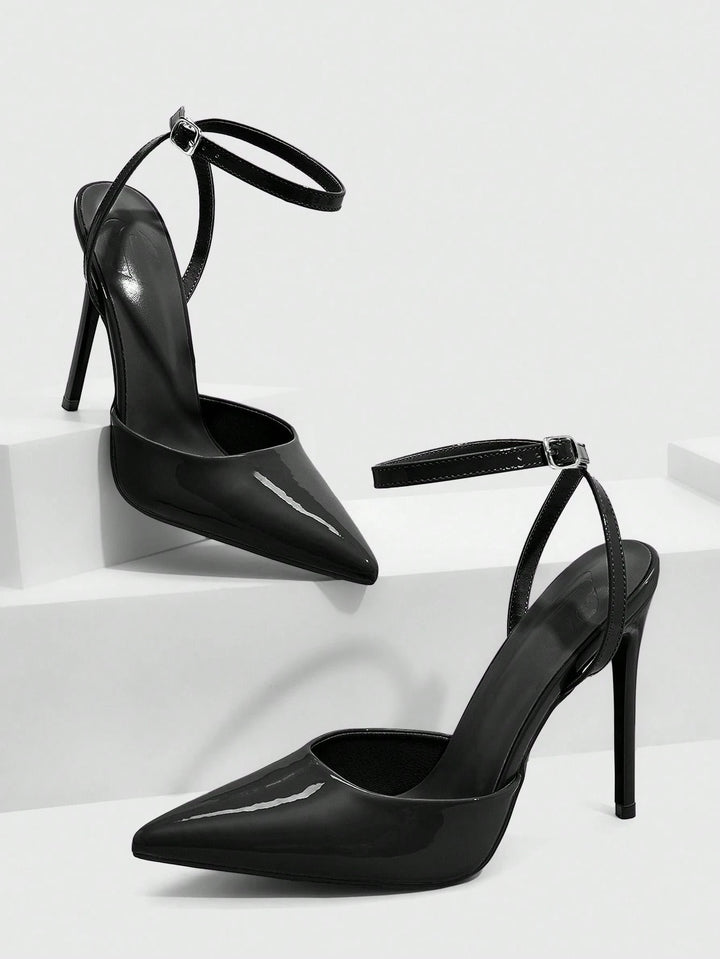 Pantofi cu toc SHEIN, negru