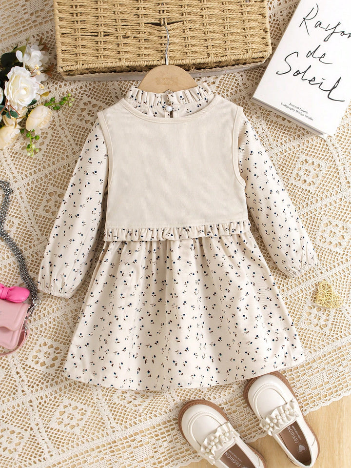 Set rochie și vestă SHEIN, bej