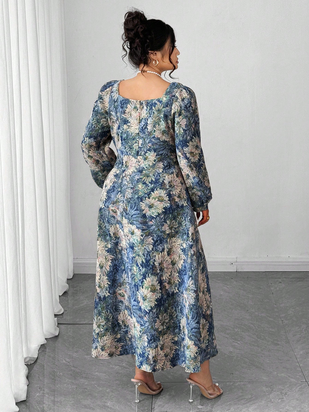 Rochie midi SHEIN, albastru