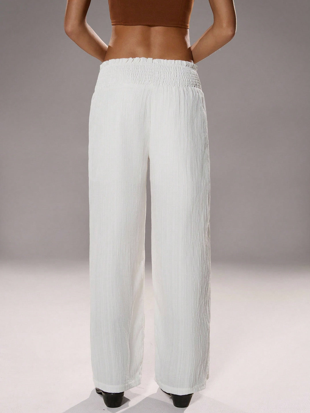 Pantaloni SHEIN, alb