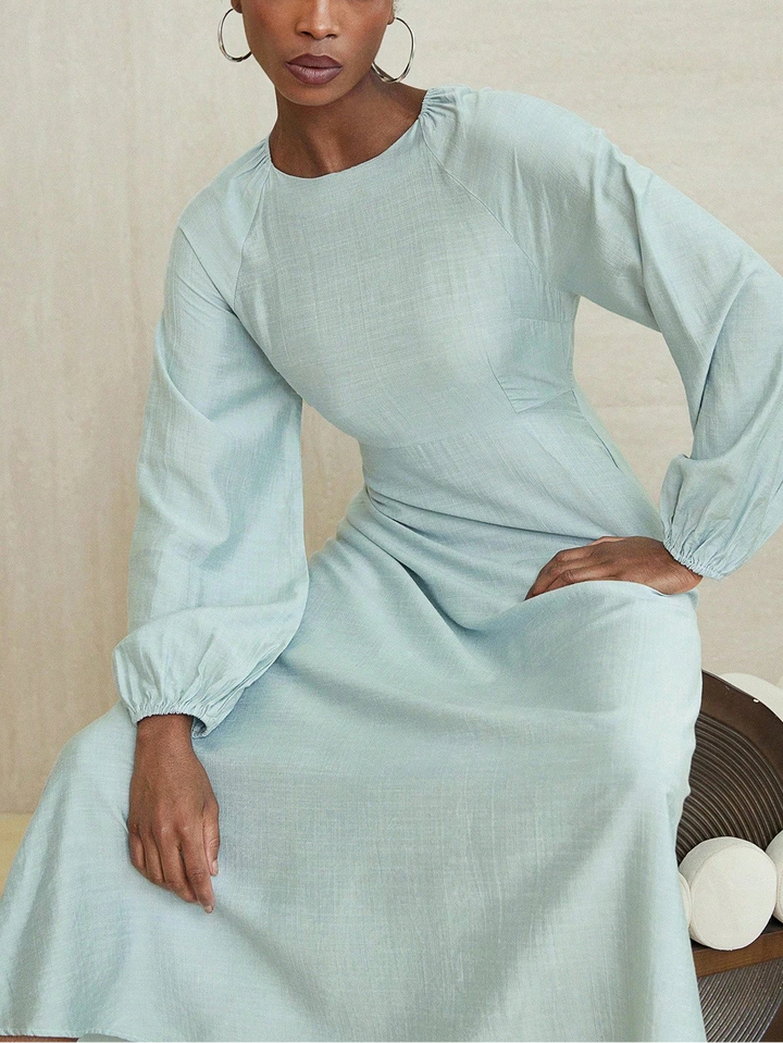 Shein maxi ruha, zöld