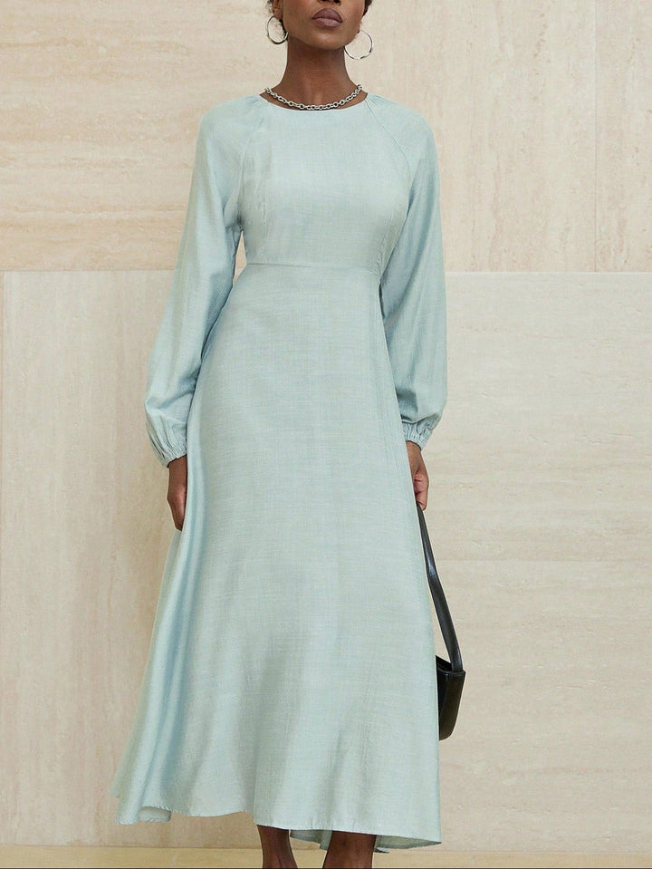 Shein maxi ruha, zöld
