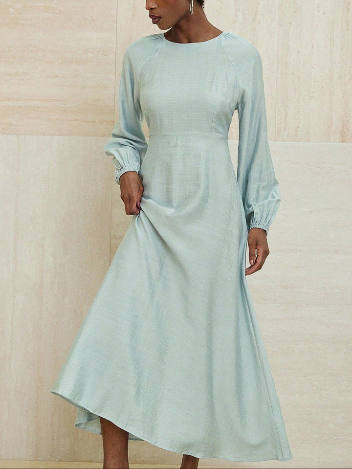 Shein maxi ruha, zöld