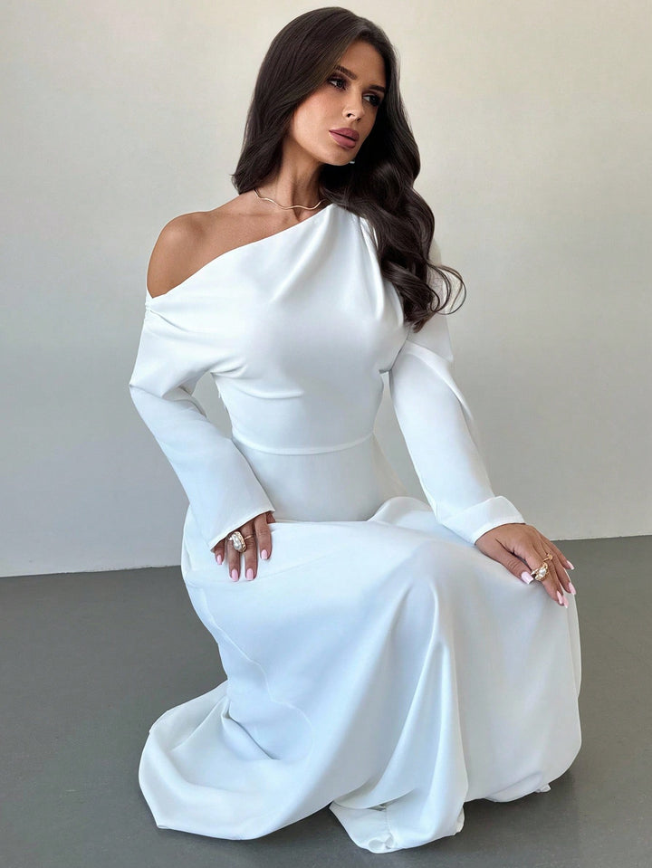 Rochie maxi SHEIN, alb