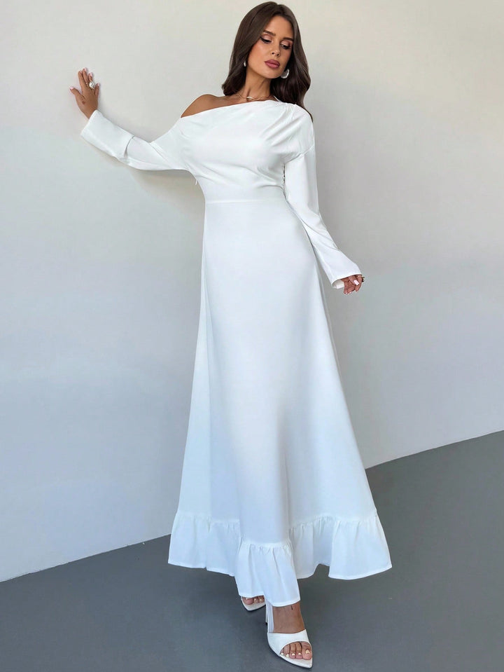 Rochie maxi SHEIN, alb