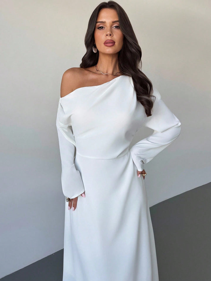 Rochie maxi SHEIN, alb