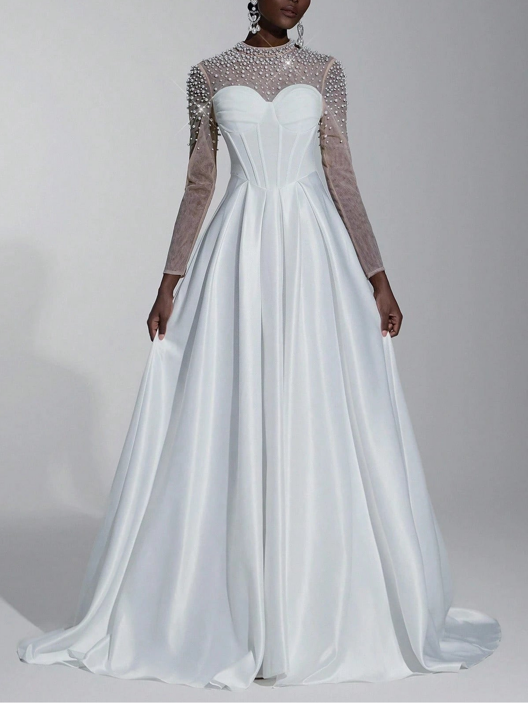 Rochie de ocazie SHEIN, alb