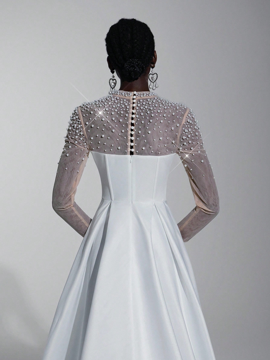 Rochie de ocazie SHEIN, alb