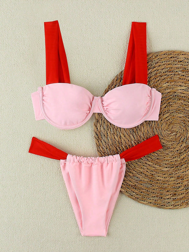Set bikini SHEIN, mix culori