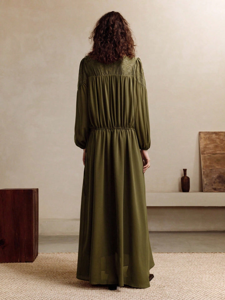 Rochie maxi SHEIN, kaki