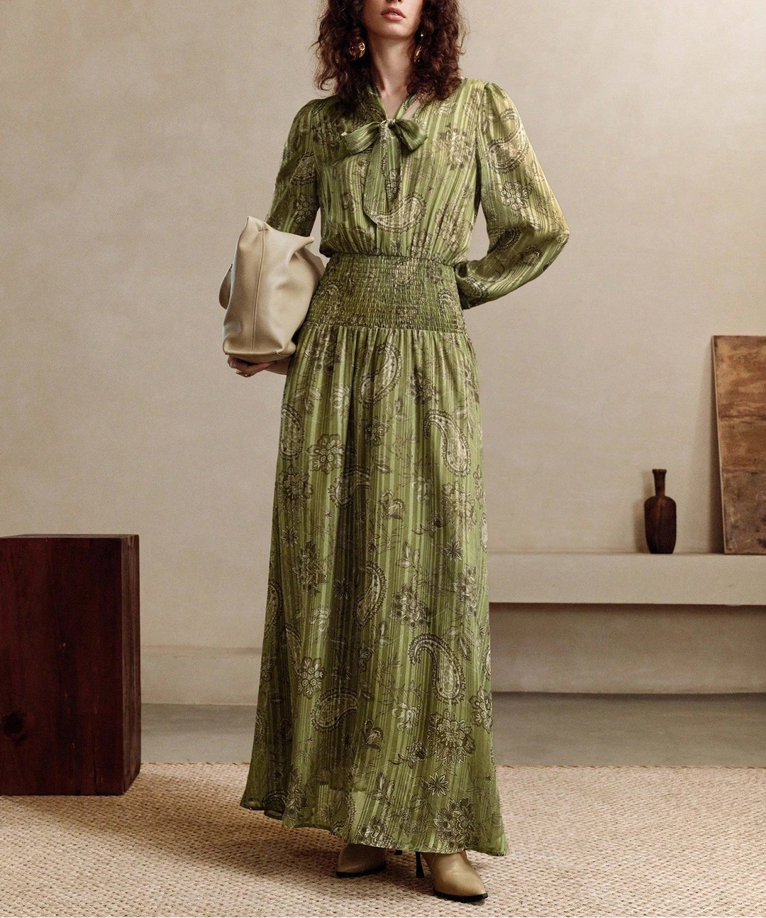Rochie maxi SHEIN, verde